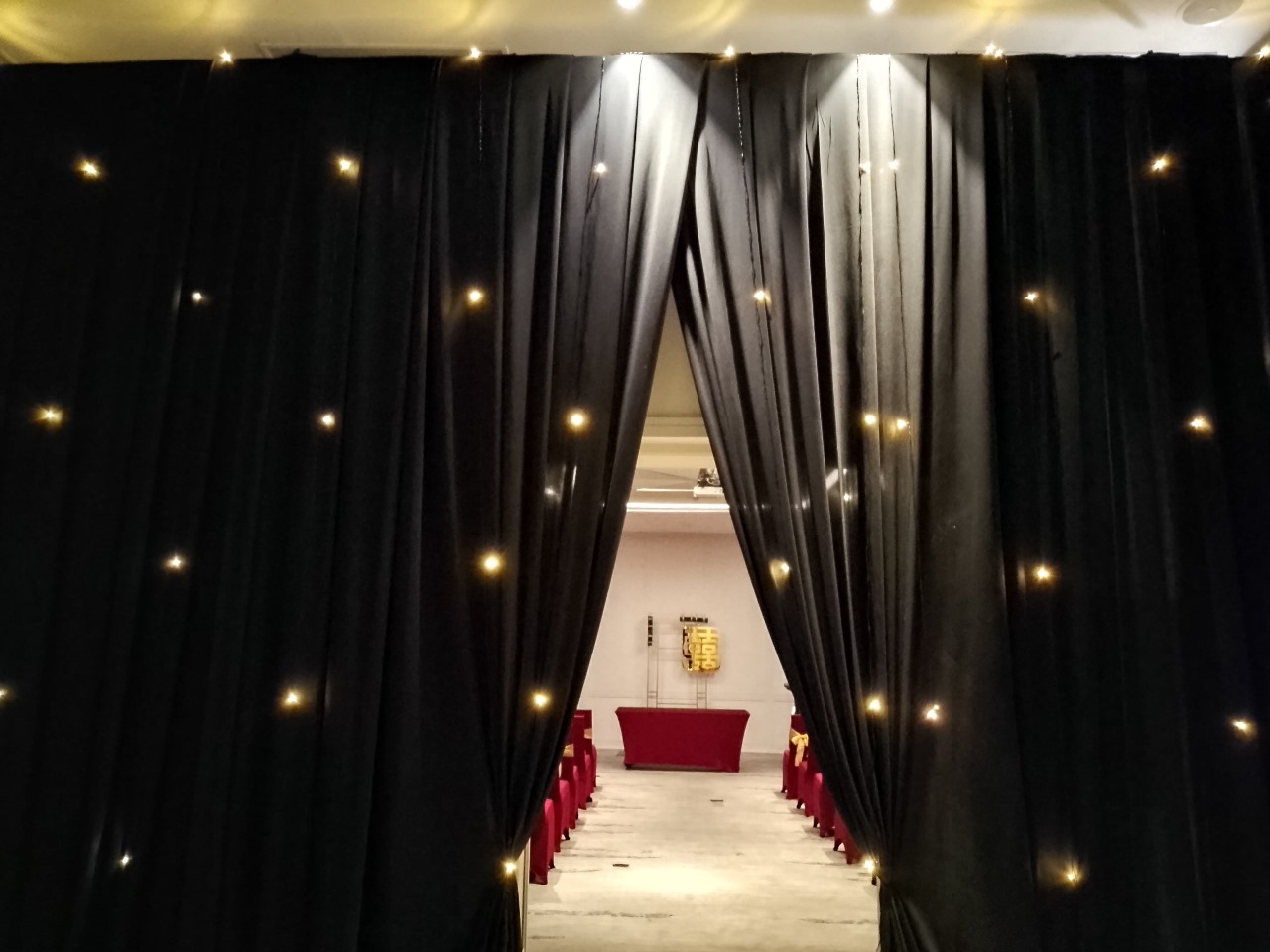 Sewa Tirai Hitam Starlight Event Bogor