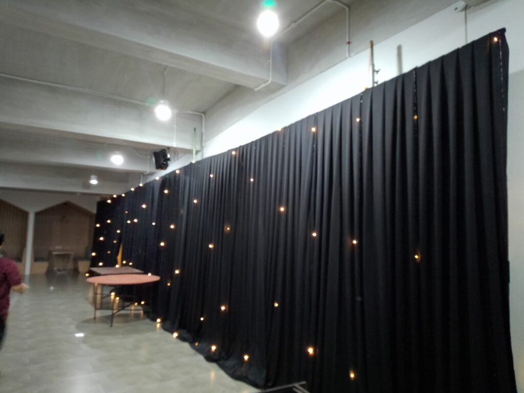 Sewa Tirai Hitam Starlight Event Bogor