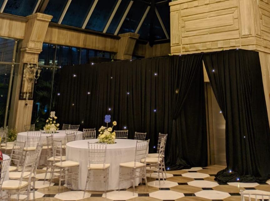 Sewa Tirai Hitam Starlight Event Bogor