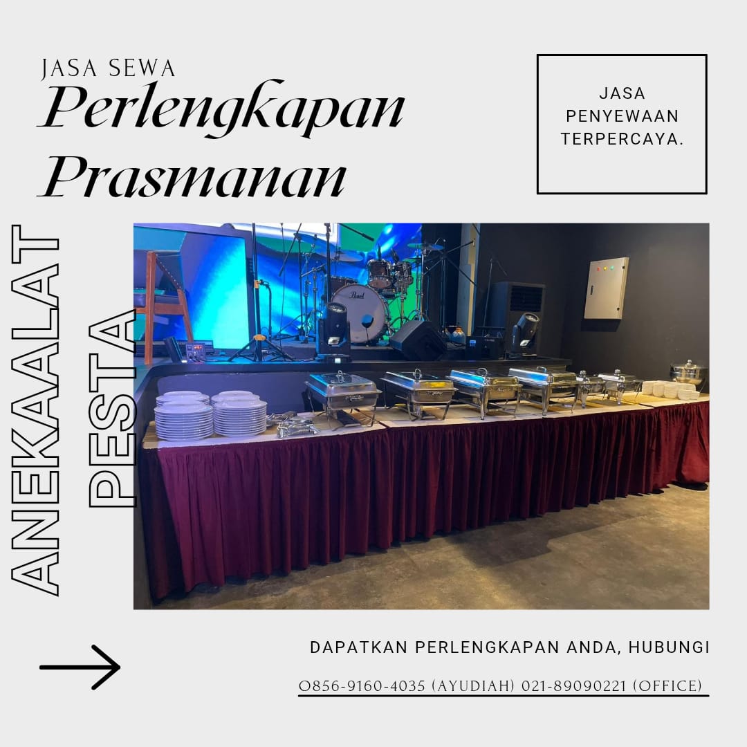 Sewa Perlengkapan Prasmanan