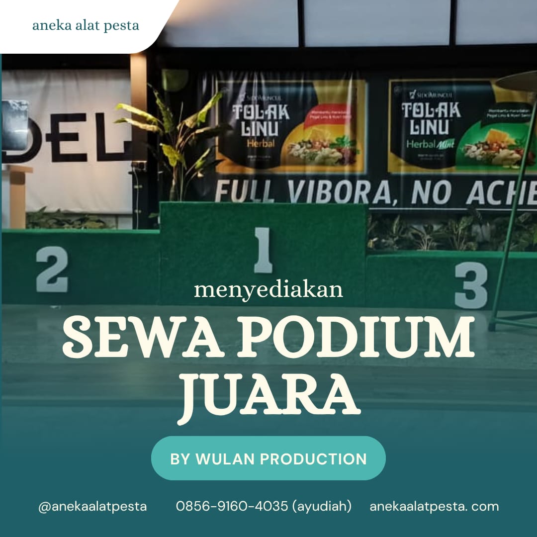 Sewa podium juara 123