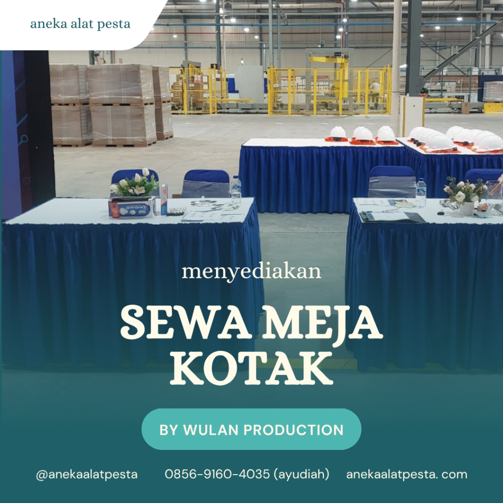 sewa meja kotak bekasi
