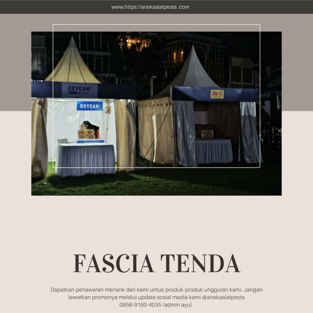 Sewa fascia atap tenda