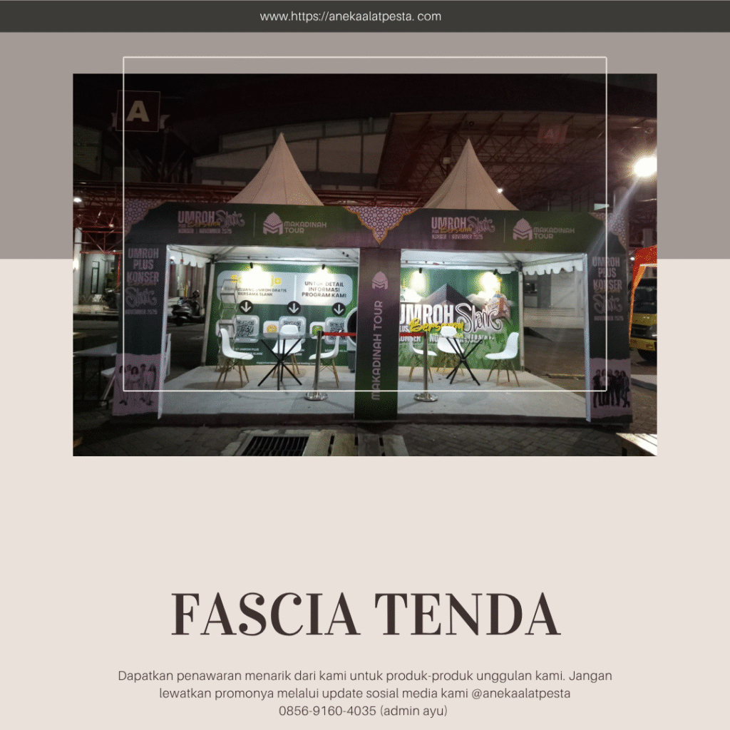 Sewa fascia atap tenda