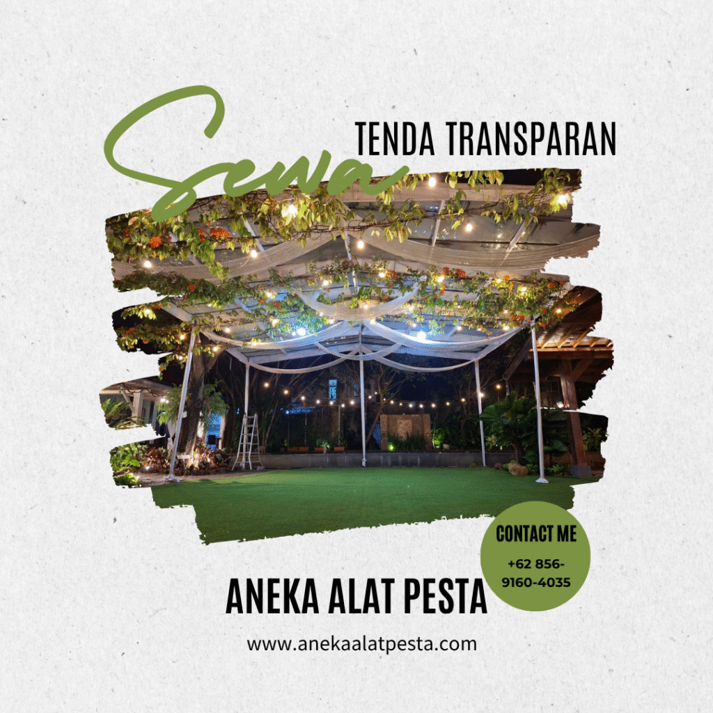 sewa tenda transparan