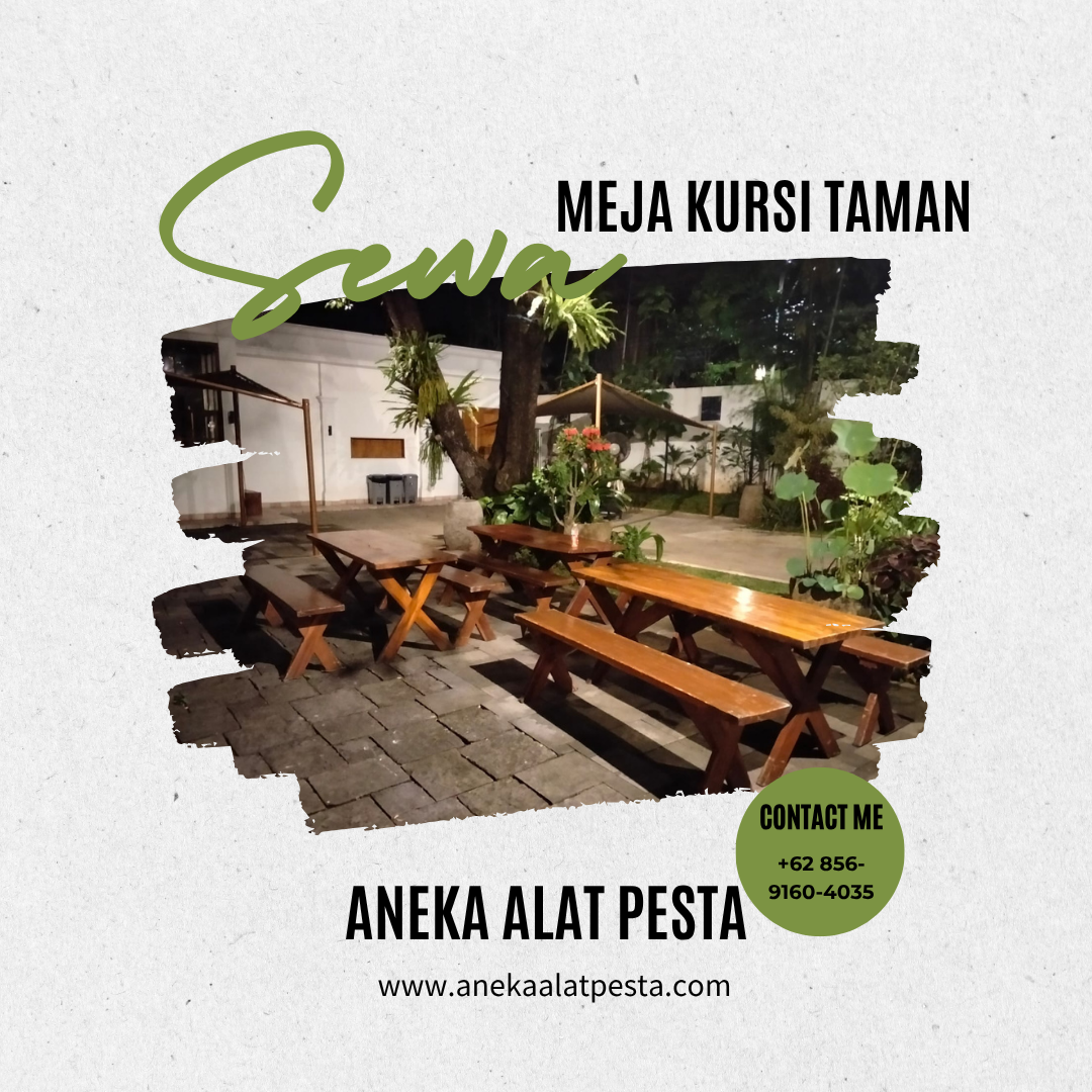 sewa meja kursi taman