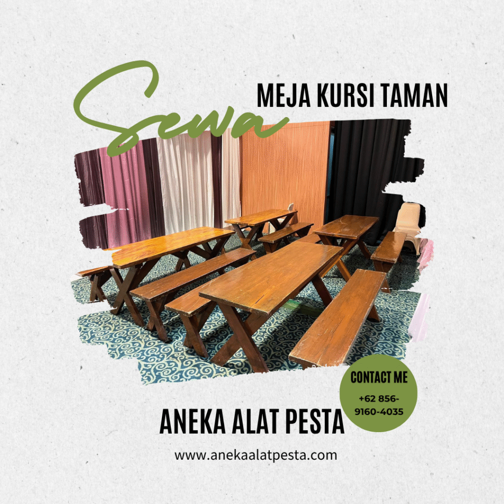 sewa meja kursi taman