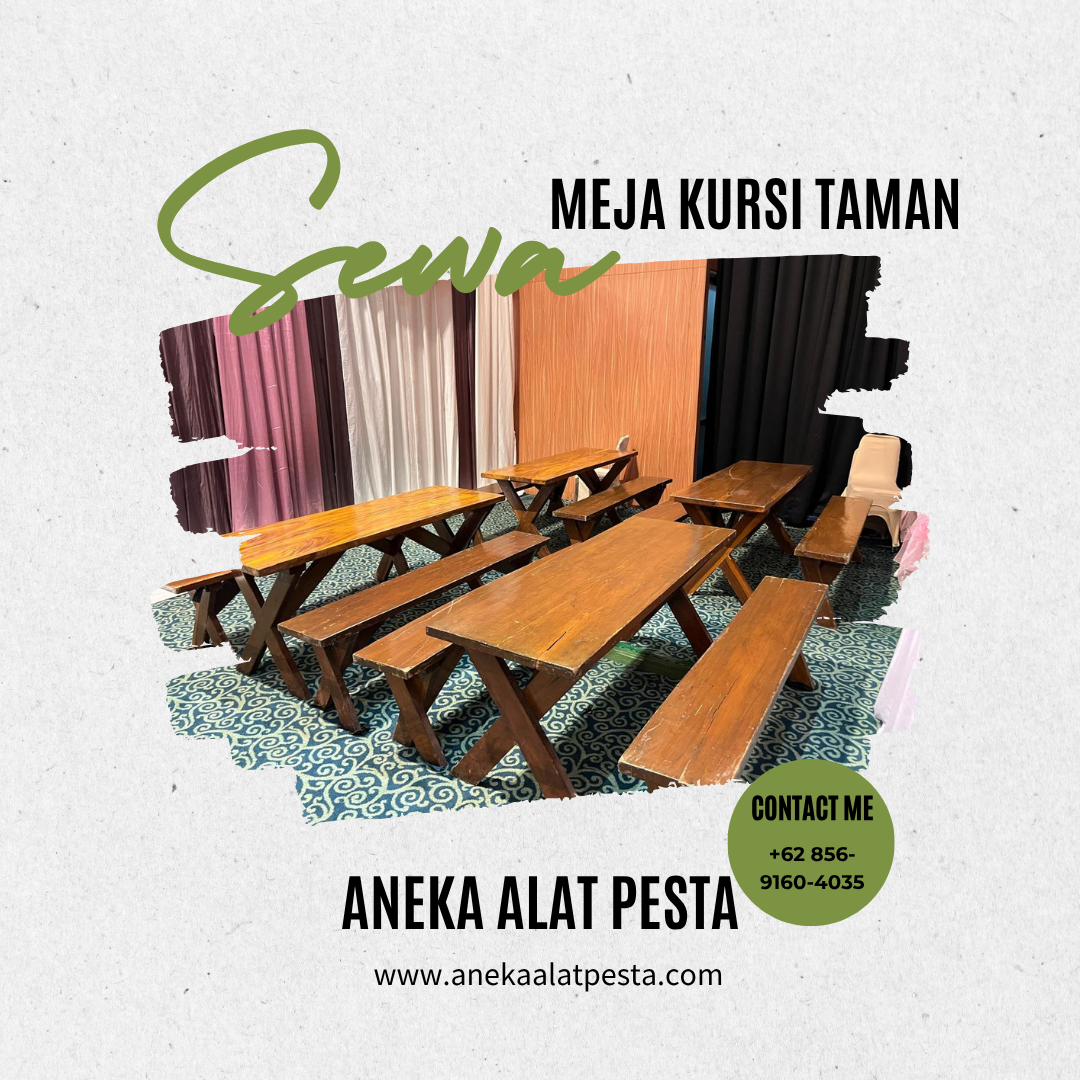 sewa meja kursi taman