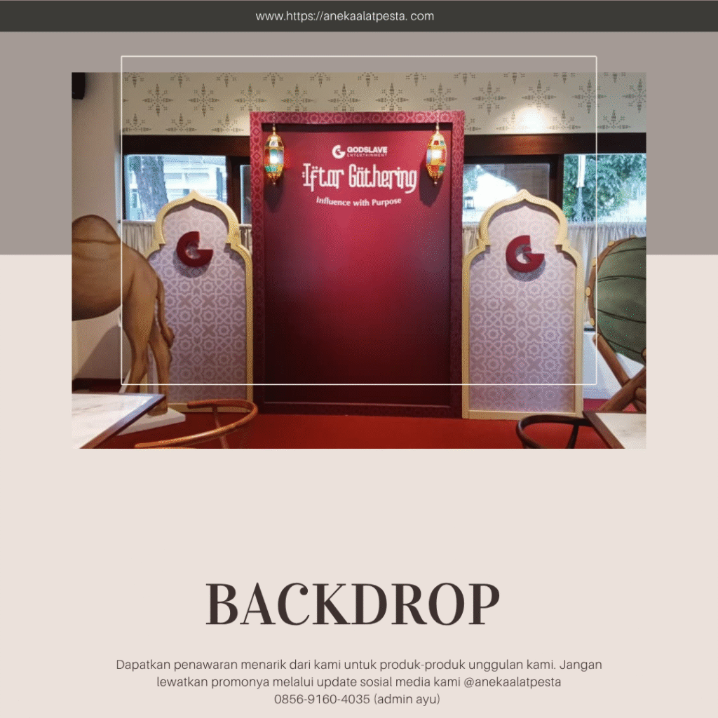 Sewa Backdrop Custom