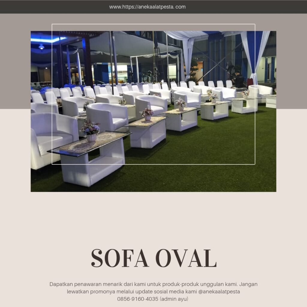 sewa sofa oval single