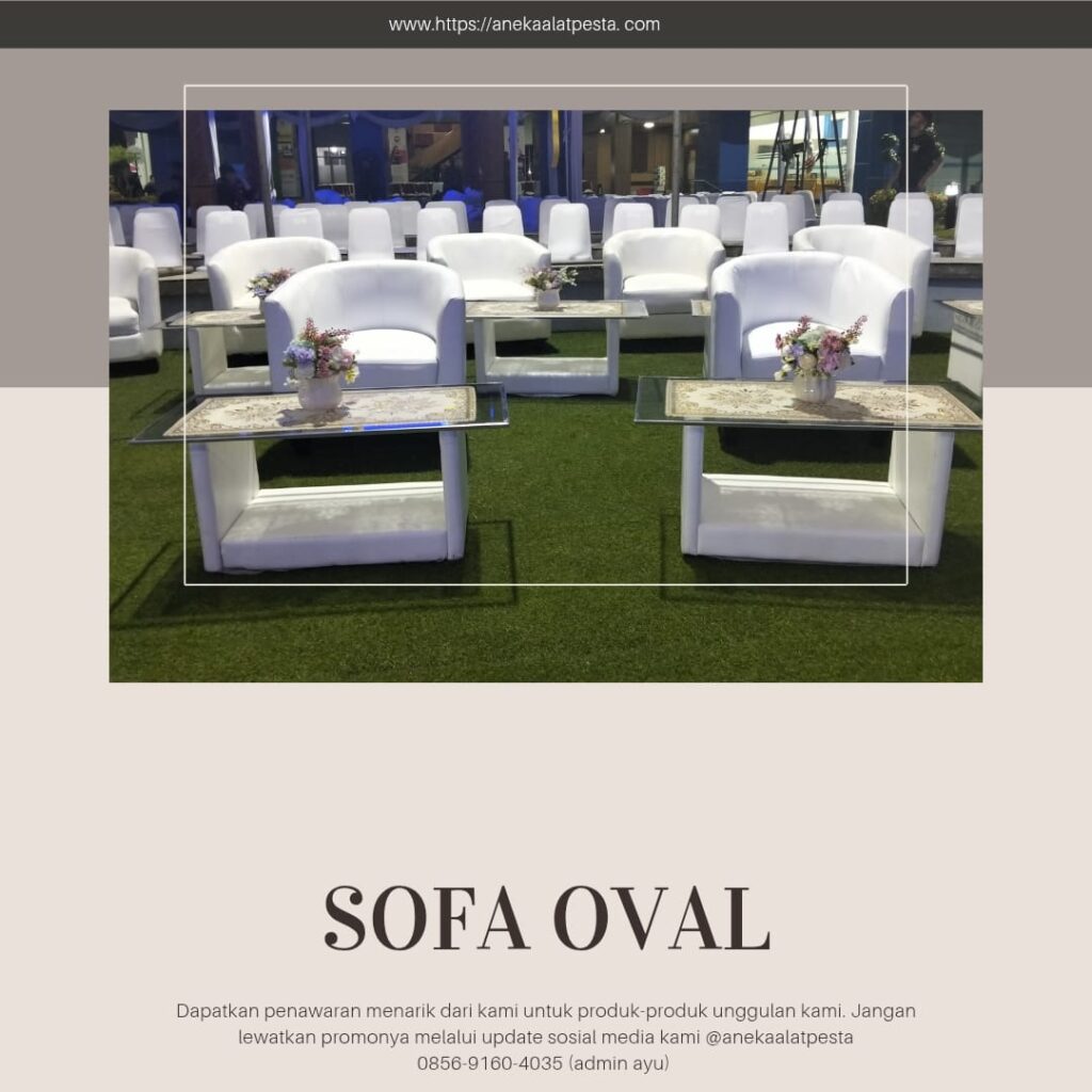 sewa sofa oval single