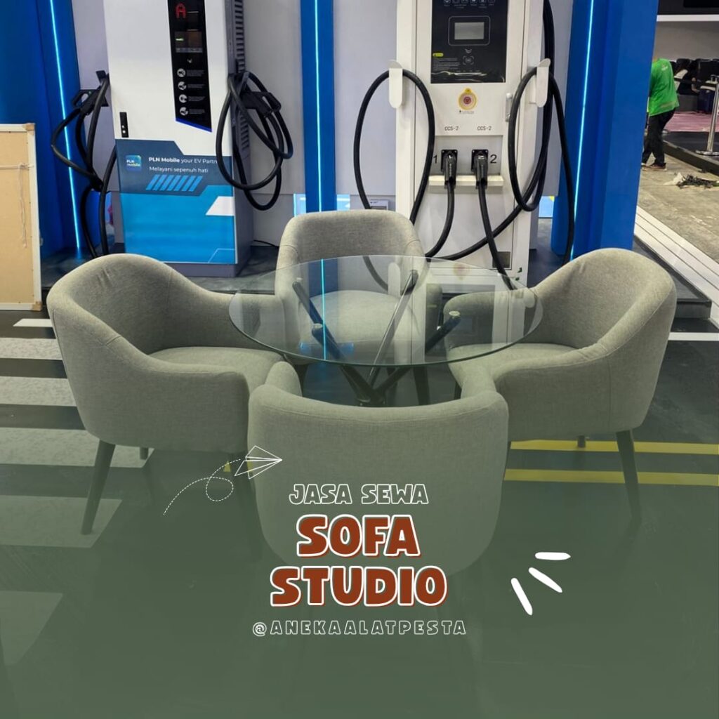 sewa sofa studio abu abu