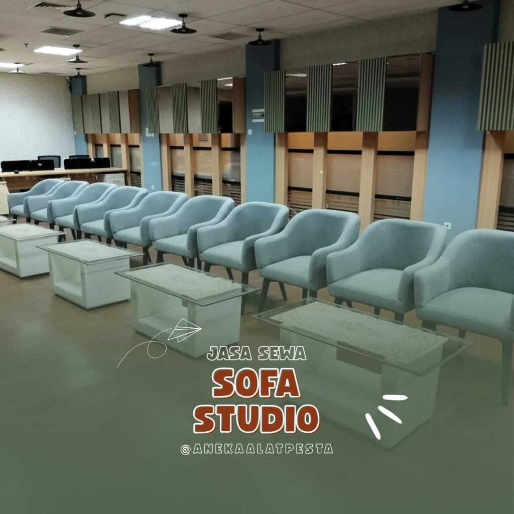 sewa sofa studio abu abu