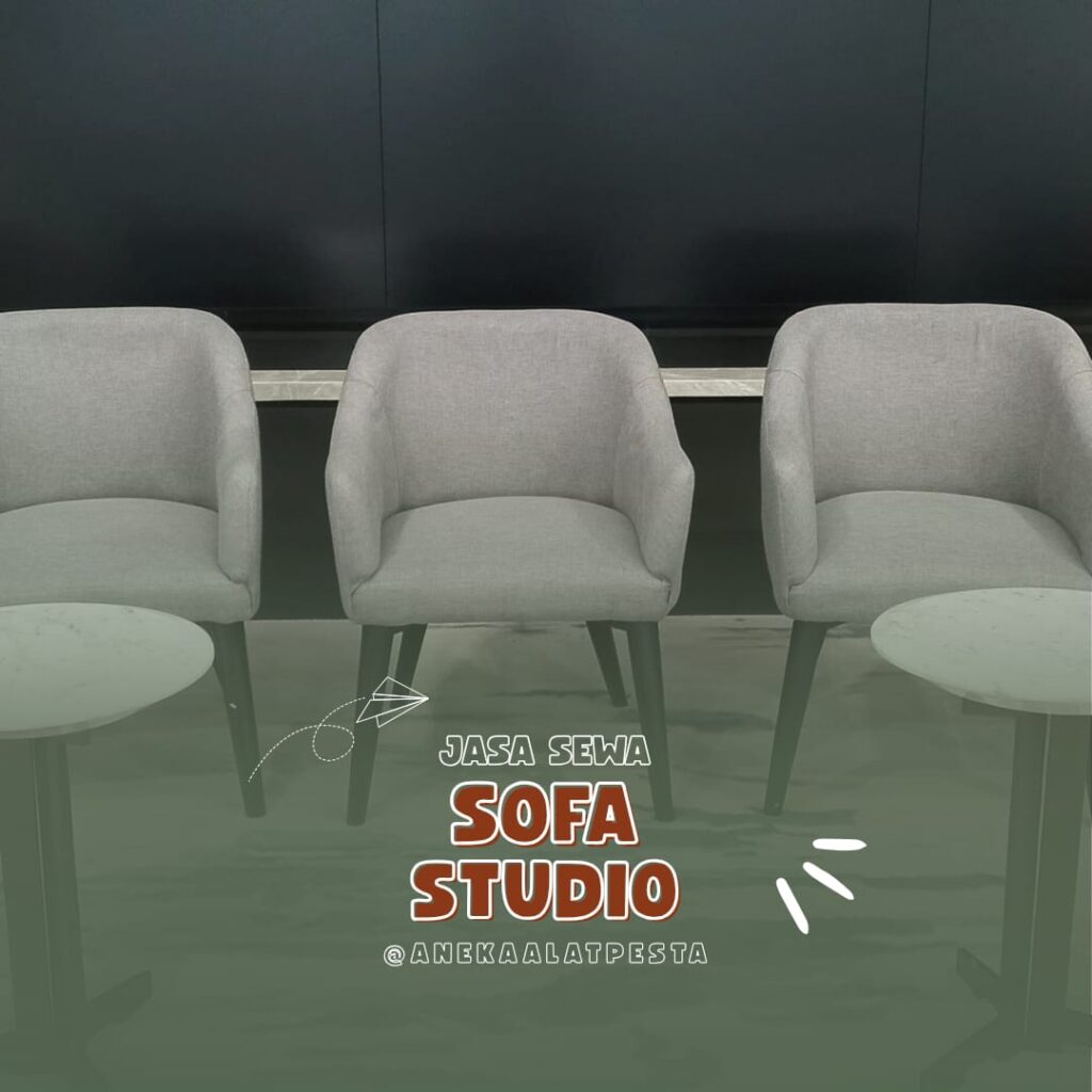 sewa sofa studio abu abu