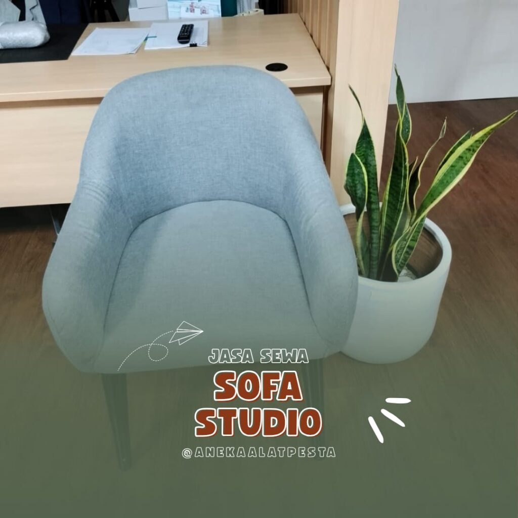 sewa sofa studio abu abu