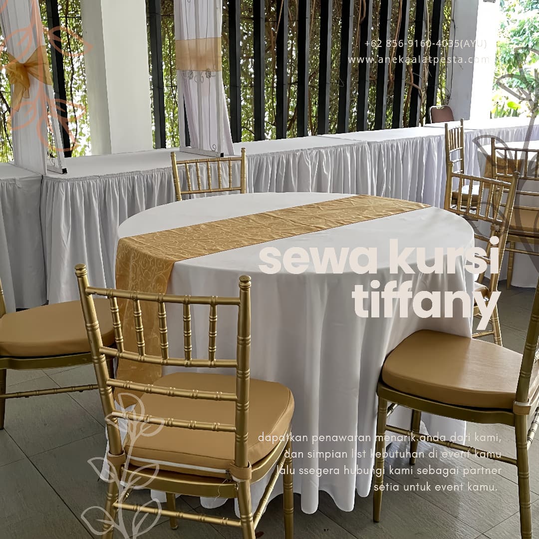 Sewa Kursi Tiffany gold
