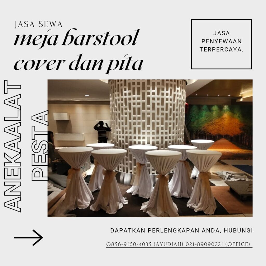 sewa meja barstool cover