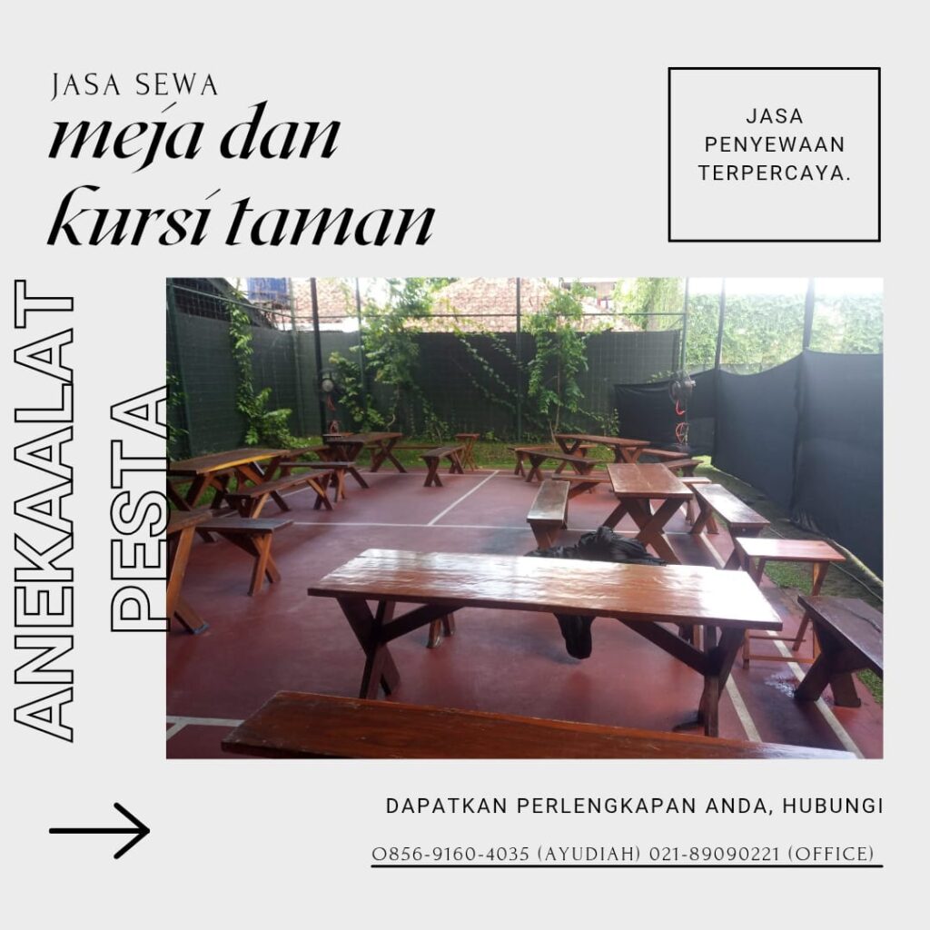 sewa kursi dan meja taman