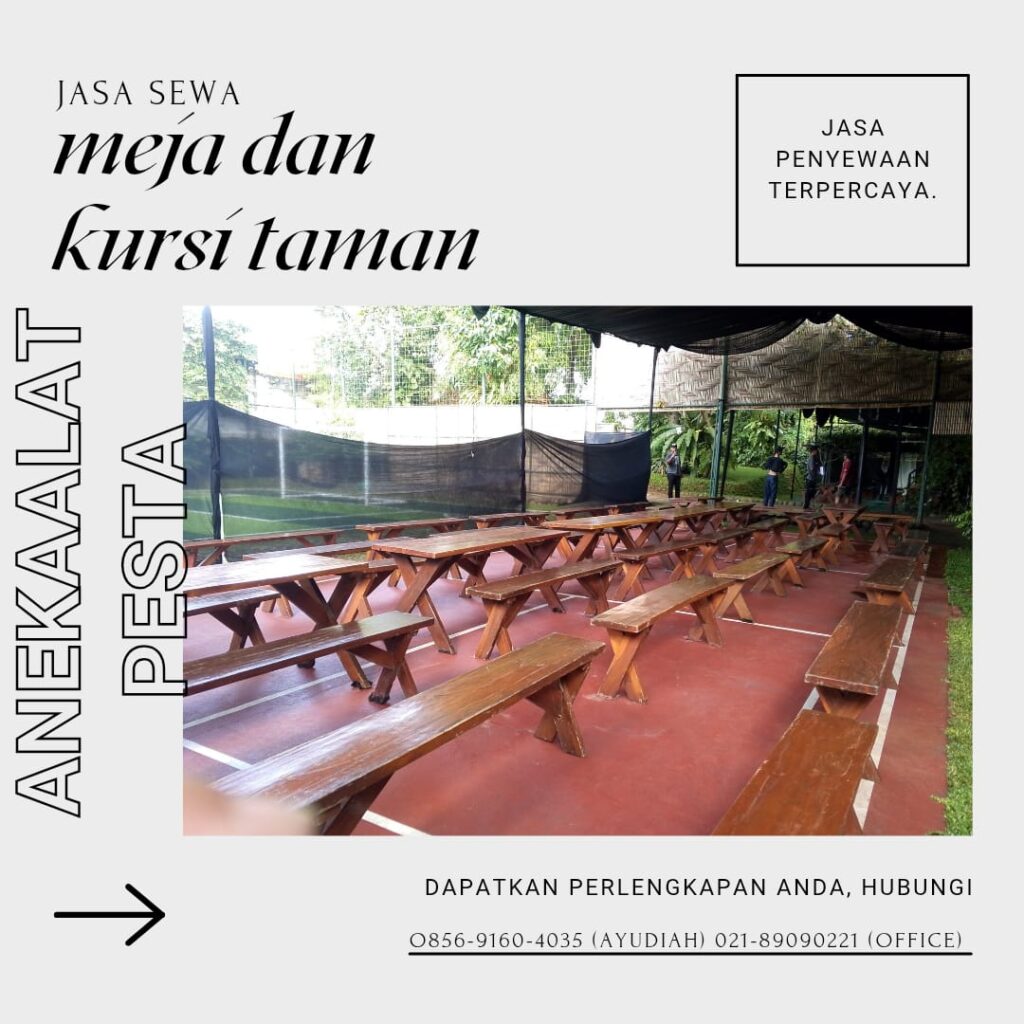 sewa kursi dan meja taman