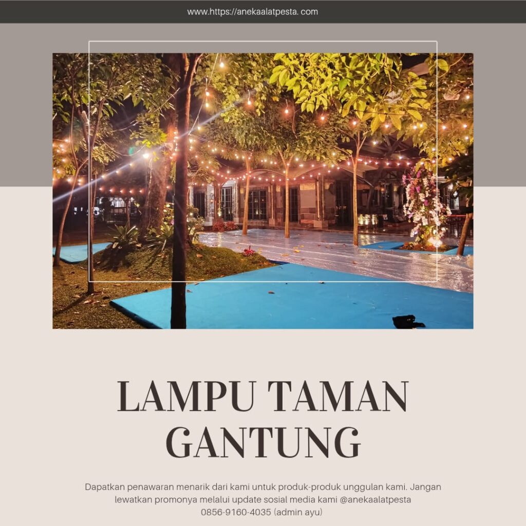 Sewa lampung taman gantung