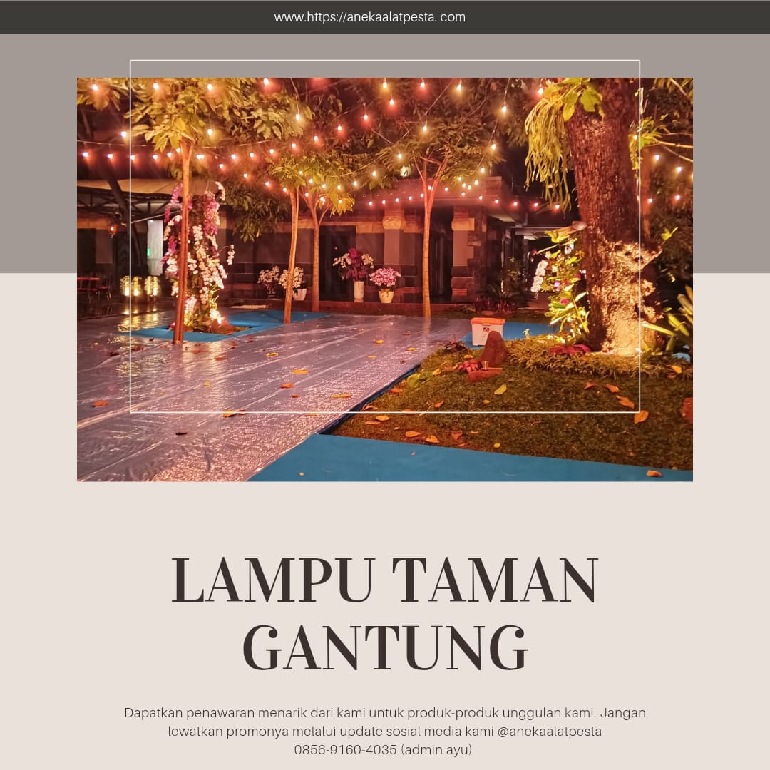 Sewa lampung taman gantung