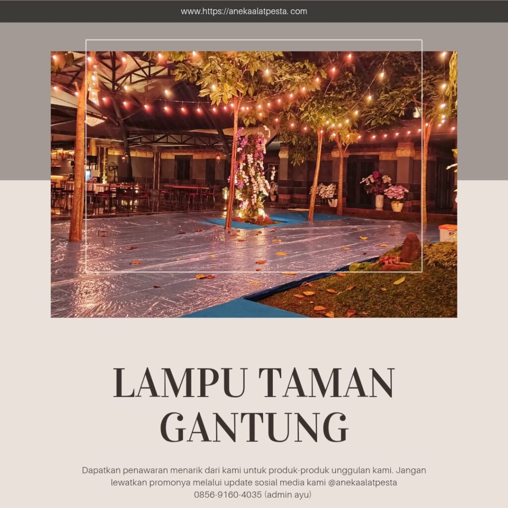 Sewa lampung taman gantung