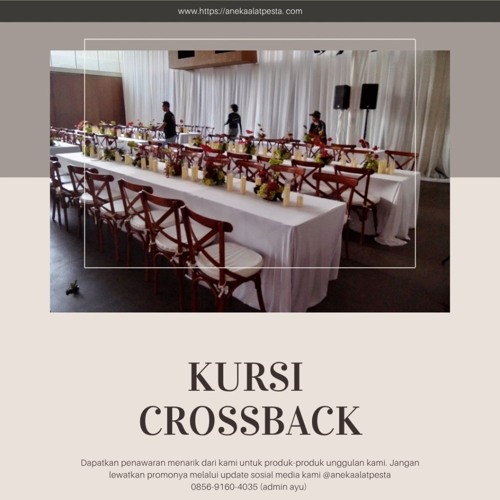 sewa kursi crossback