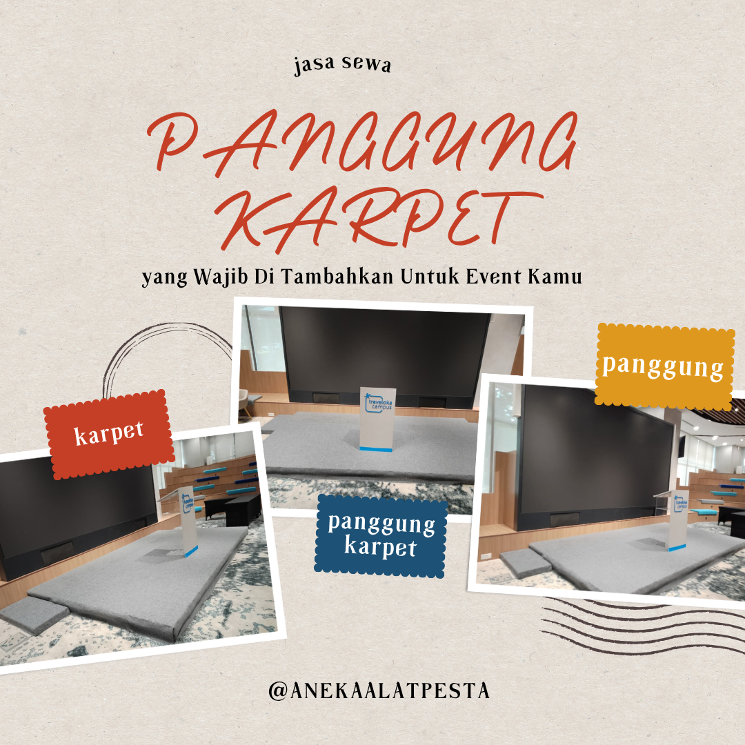 sewa panggung karpet