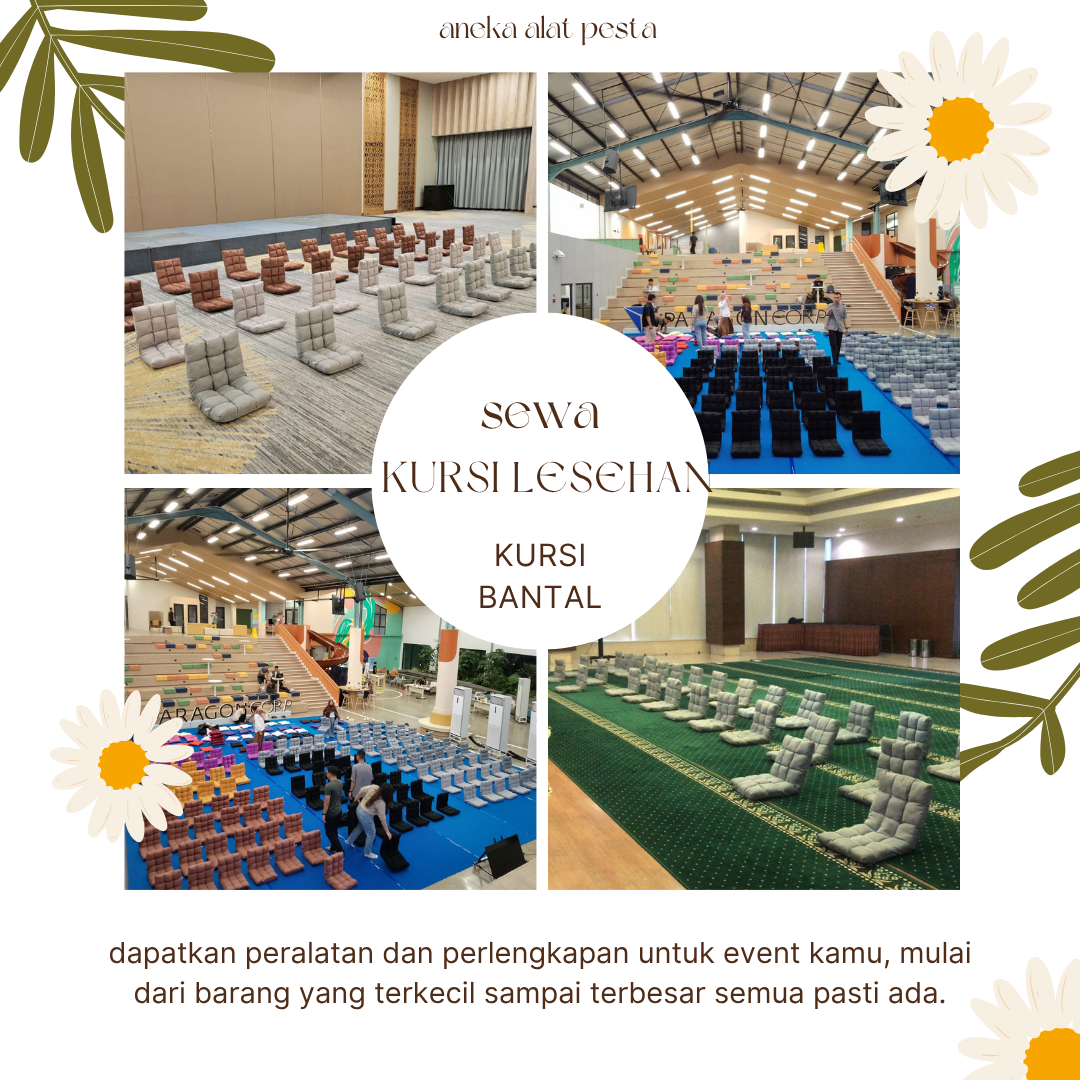 sewa kursi bantalan lesehan