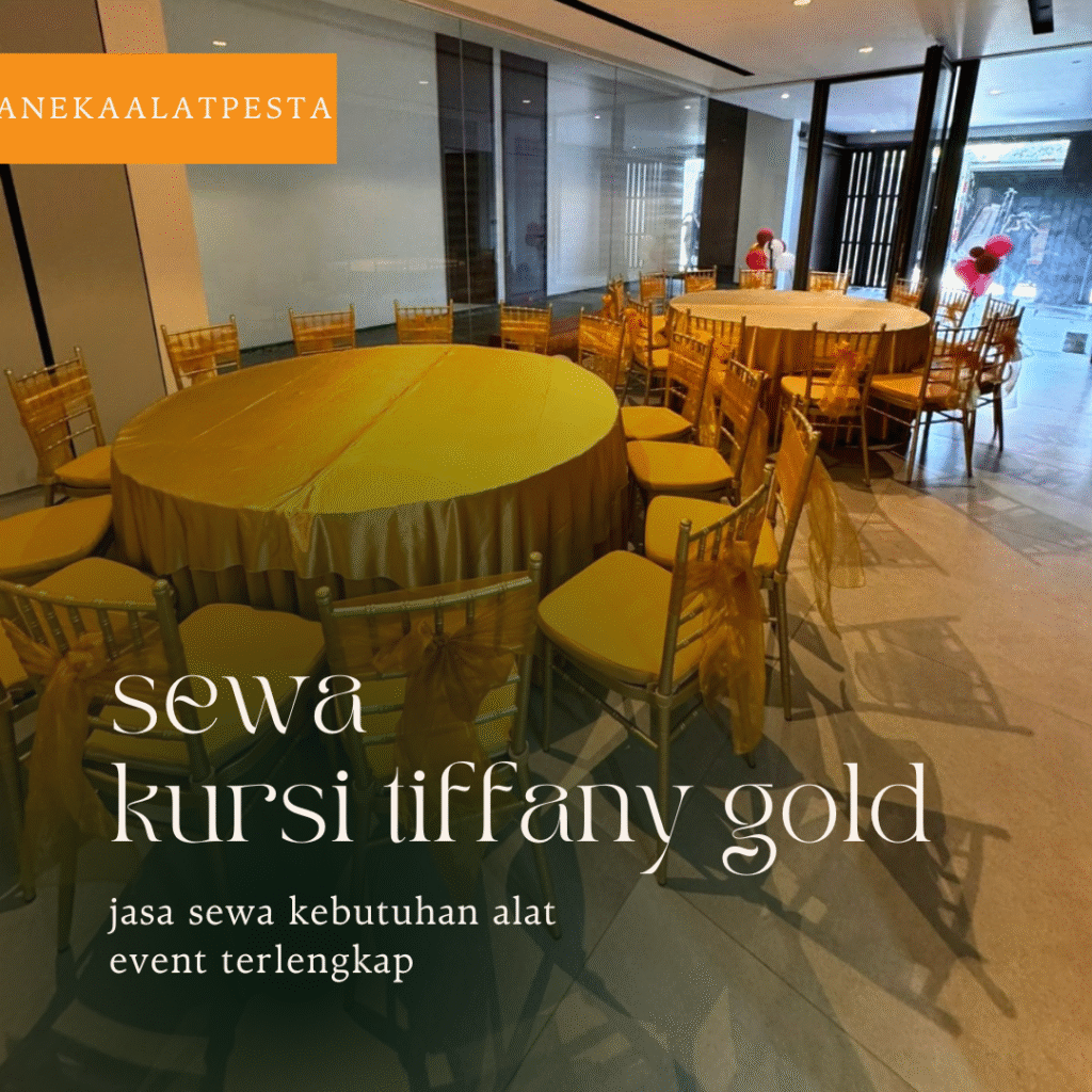 sewa kursi gold tiffany