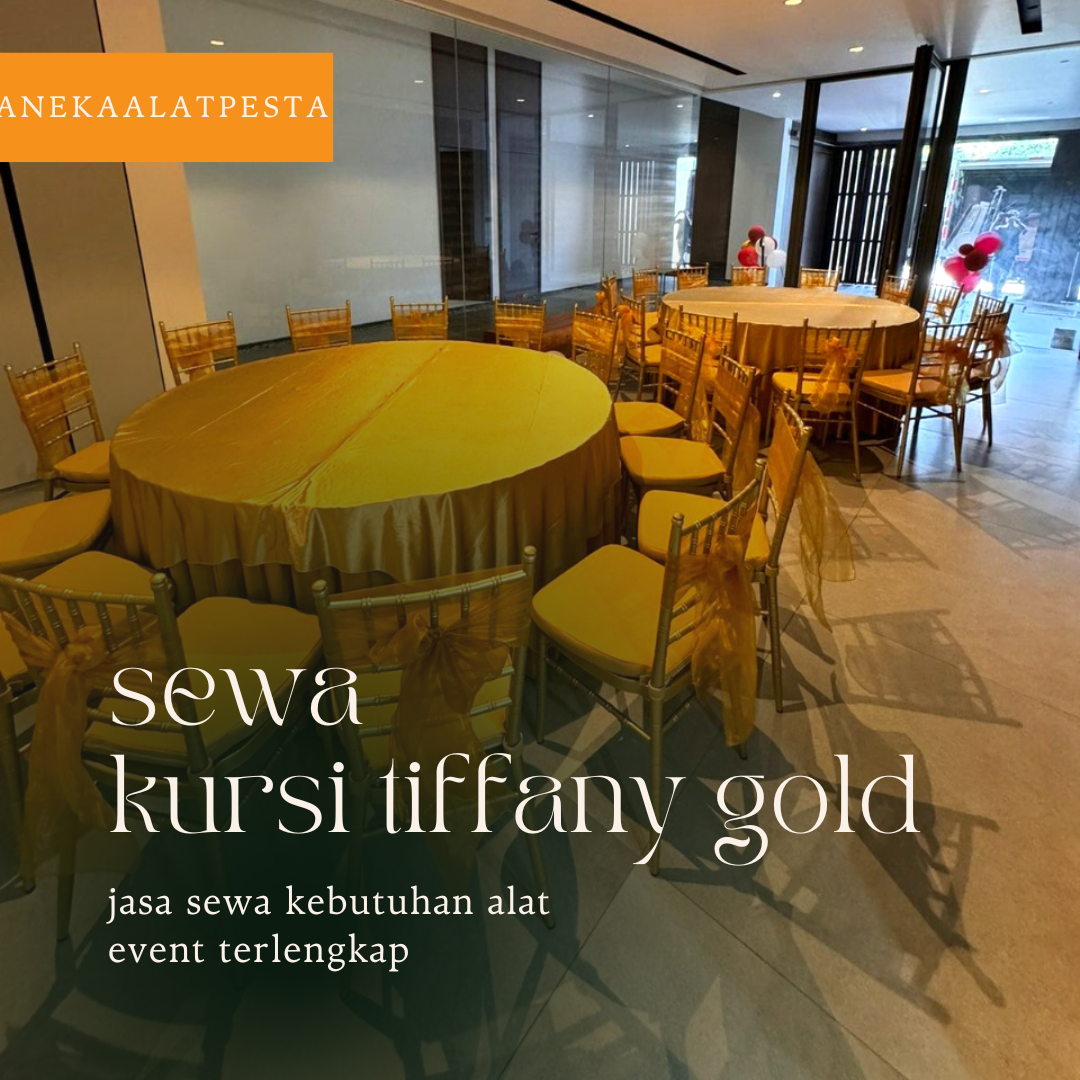 sewa kursi gold tiffany