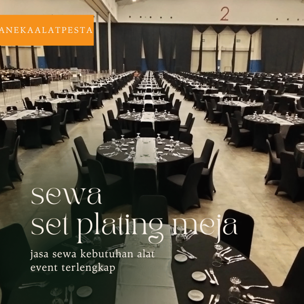 sewa set plating meja
