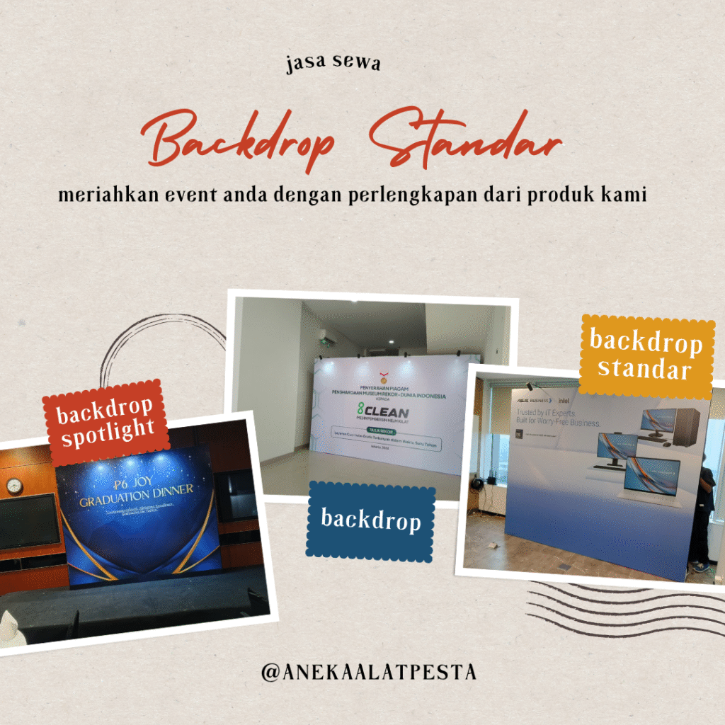 sewa backdrop standar